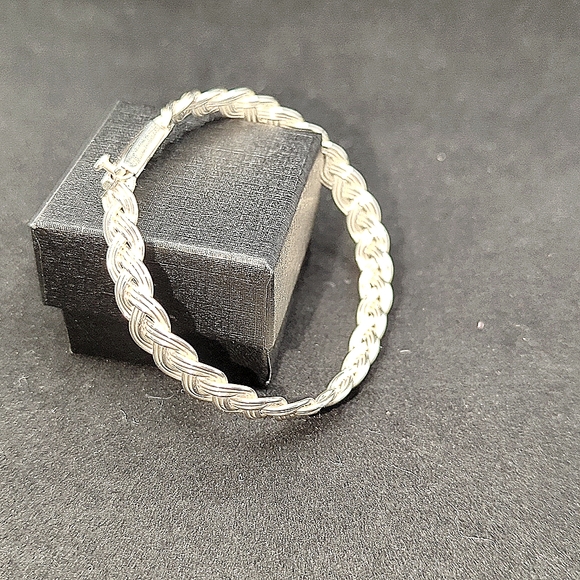 TP-55 Mex925 Silver Braid Bracelet - Picture 5 of 10